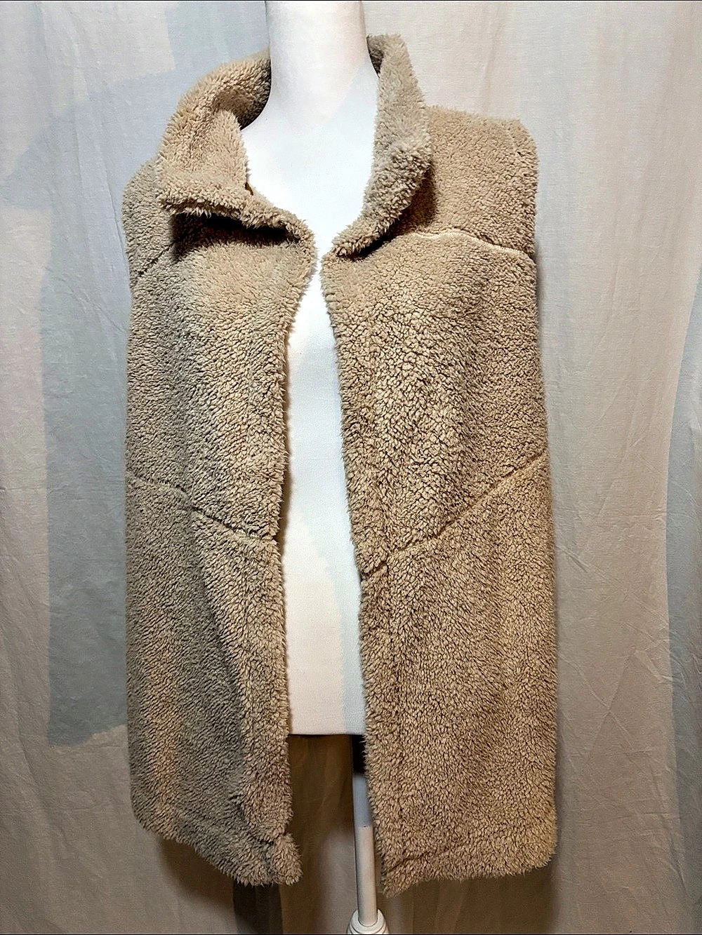 Koolaburra by UGG Sherpa Open Front Vest Brown XL